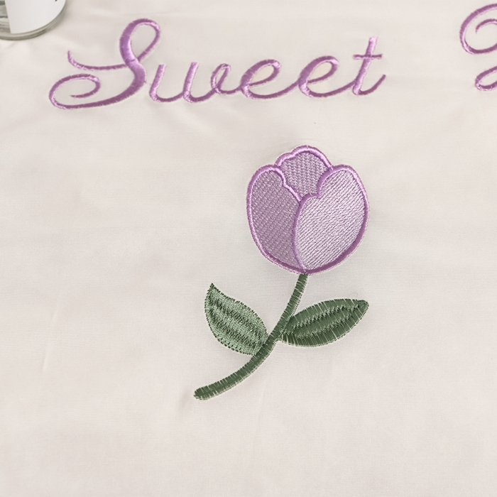 91家纺网 家纺一手货源 找家纺 妮恒美家纺 2026春夏新款凉感丝床盖夏被夏凉被空调被四件套 郁金香奶白紫