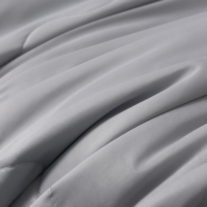 91家纺网 家纺一手货源 找家纺 妮恒美家纺 2026春夏新款凉感丝床盖夏被夏凉被空调被四件套 小南瓜-海蓝灰