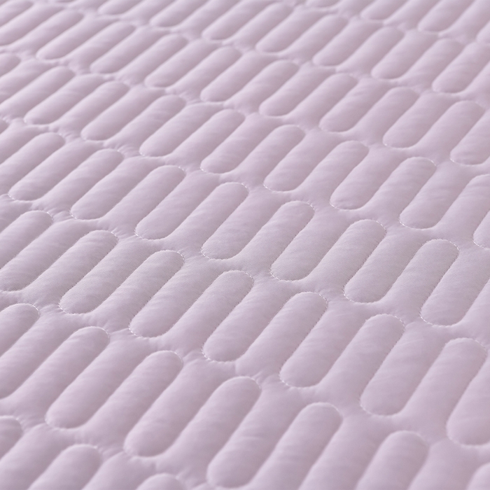 91家纺网 家纺一手货源 找家纺 妮恒美家纺 2026春夏新款凉感丝床盖夏被夏凉被空调被四件套 郁金香奶白紫