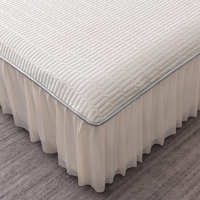 91家纺网 家纺一手货源 找家纺 妮恒美家纺 2026春夏新款凉感丝床盖夏被夏凉被空调被四件套 郁金香粉奶白