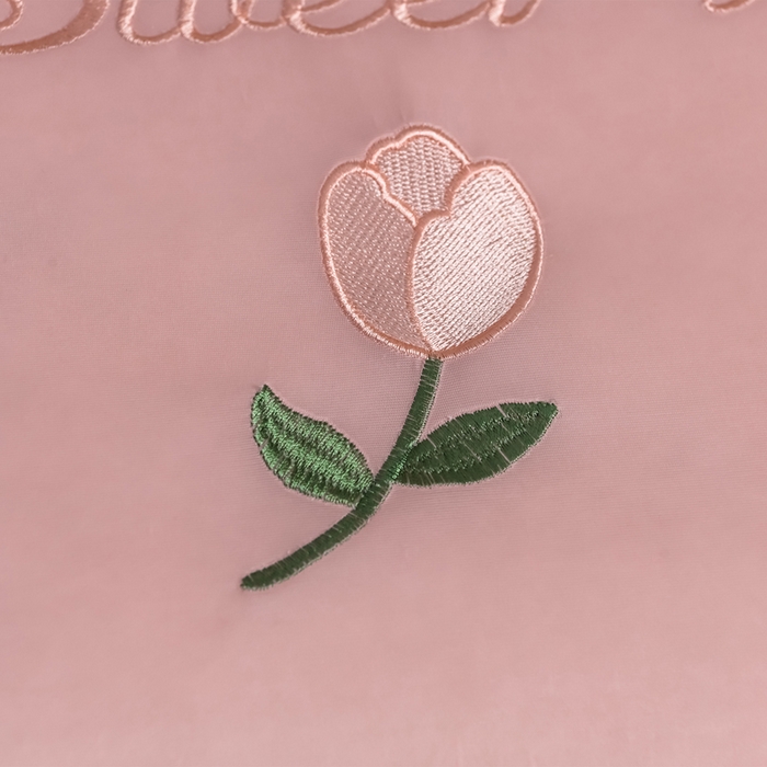 91家纺网 家纺一手货源 找家纺 妮恒美家纺 2026春夏新款凉感丝床盖夏被夏凉被空调被四件套 郁金香粉奶白