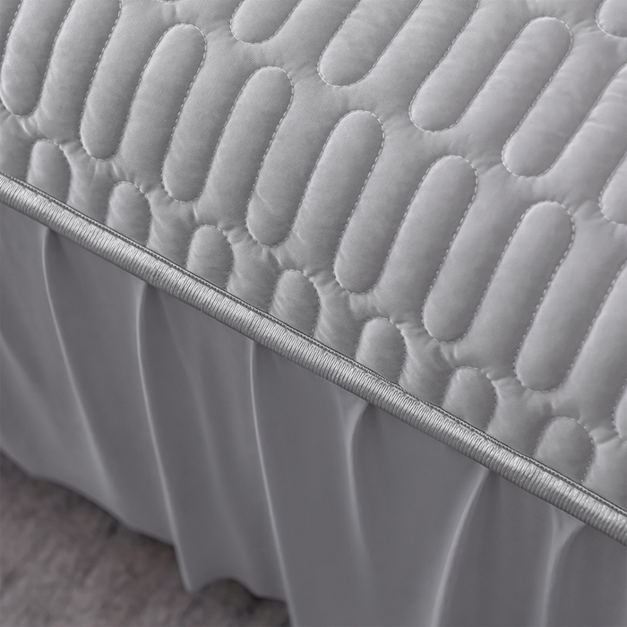 91家纺网 家纺一手货源 找家纺 妮恒美家纺 2026春夏新款凉感丝床盖夏被夏凉被空调被四件套 小南瓜粉灰