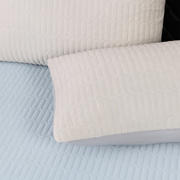 91家纺网 家纺一手货源 找家纺 妮恒美家纺 2026春夏新款凉感丝床盖夏被夏凉被空调被四件套 郁金香-奶白海蓝