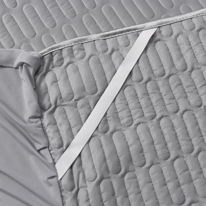 91家纺网 家纺一手货源 找家纺 妮恒美家纺 2026春夏新款凉感丝床盖夏被夏凉被空调被四件套 小南瓜-海蓝灰