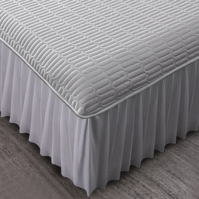 91家纺网 家纺一手货源 找家纺 妮恒美家纺 2026春夏新款凉感丝床盖夏被夏凉被空调被四件套 小南瓜粉灰