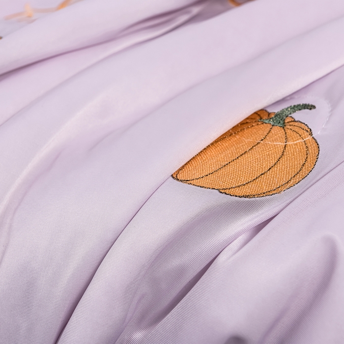91家纺网 家纺一手货源 找家纺 妮恒美家纺 2026春夏新款凉感丝床盖夏被夏凉被空调被四件套 小南瓜-浅紫