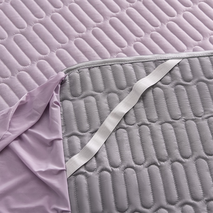 91家纺网 家纺一手货源 找家纺 妮恒美家纺 2026春夏新款凉感丝床盖夏被夏凉被空调被四件套 小南瓜-浅紫