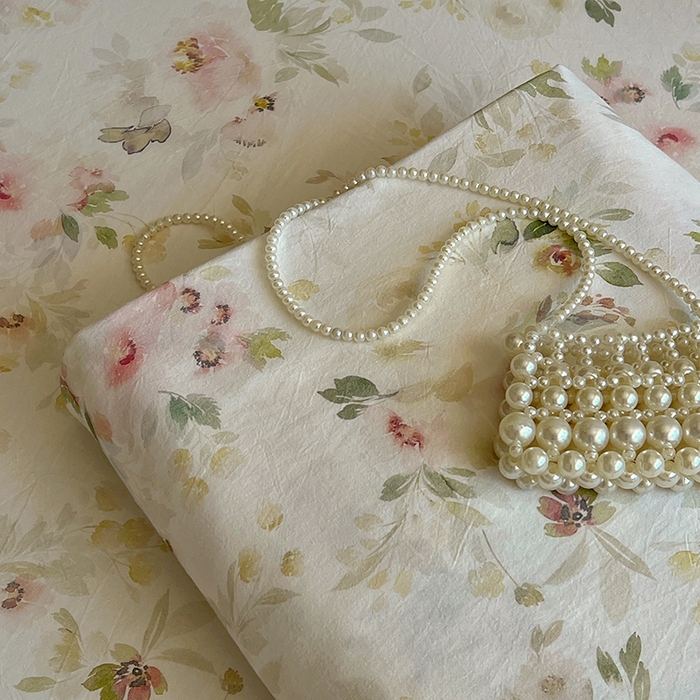 91家纺网 家纺一手货源 找家纺 （总）爱彼家纺 2026春夏新款云感水洗棉床单清新碎花床单三件套