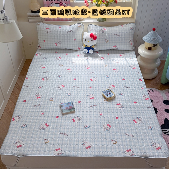 91家纺网 家纺一手货源 找家纺 （总）桃子家居 2026新款A类正版授权三丽鸥高品质凉感丝乳胶席空调软席系列三件套