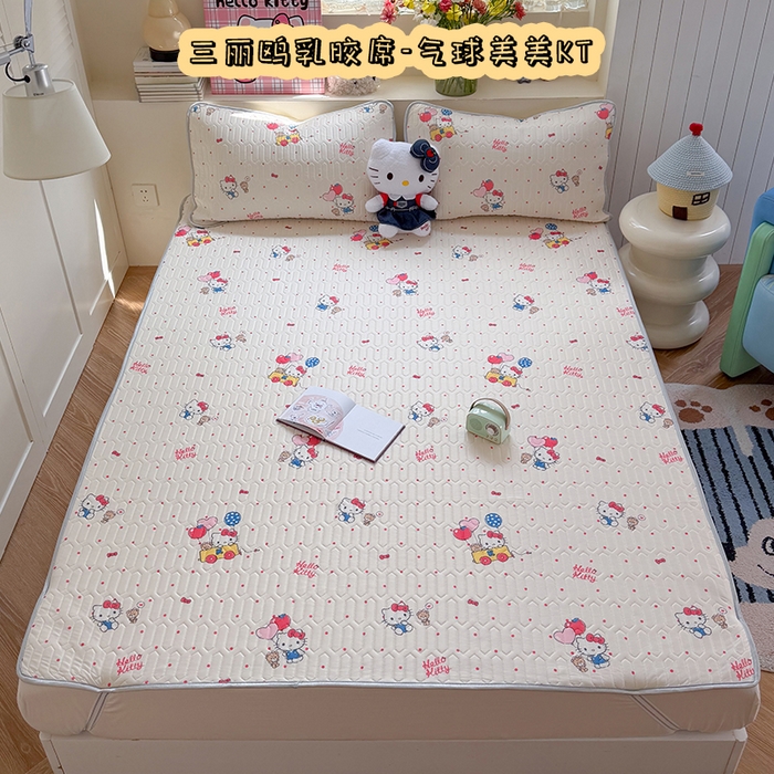 91家纺网 家纺一手货源 找家纺 （总）桃子家居 2026新款A类正版授权三丽鸥高品质凉感丝乳胶席空调软席系列三件套