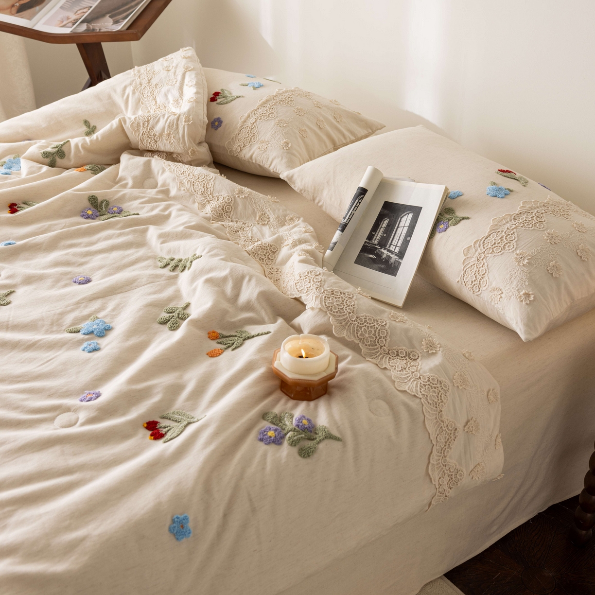 91家纺网 家纺一手货源 找家纺 （总）梵克保罗 2026春夏新款全棉棉麻毛巾绣单夏被夏凉被空调被四件套