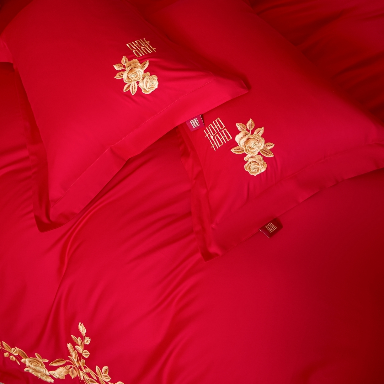 91家纺网 家纺一手货源 找家纺 （总）东方合美（原：皇家传奇） 2026新款长绒棉轻奢婚庆四件套