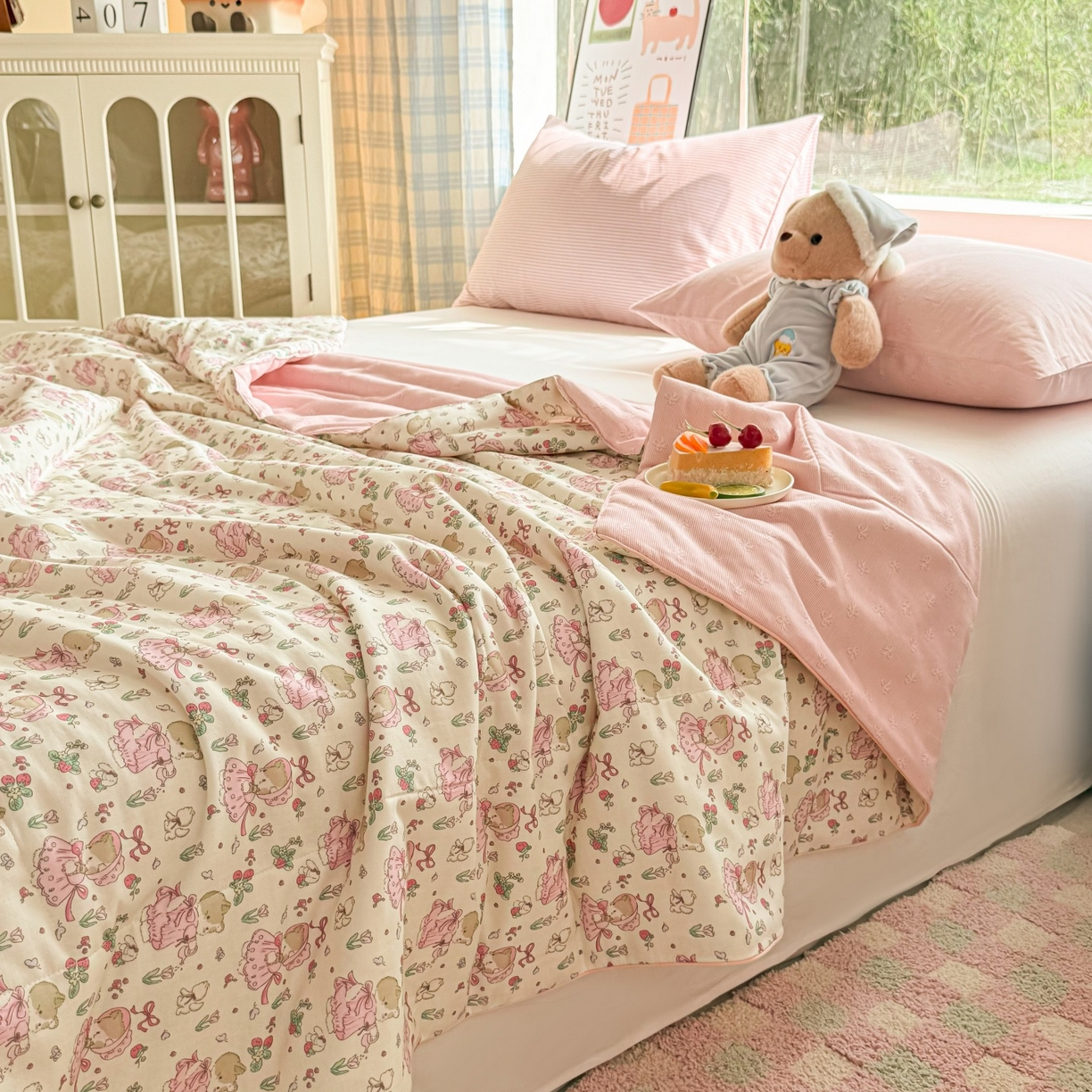 91家纺网 家纺一手货源 找家纺 （总）梵克保罗 2026新款A类全棉双层纱夏被夏凉被空调被