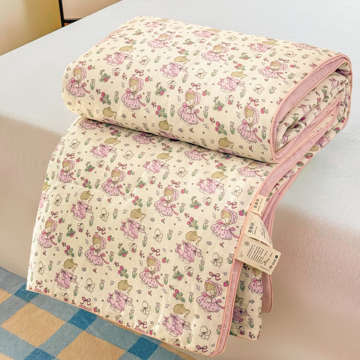 梵克保罗 2026新款A类全棉双层纱夏被夏凉被空调被 可露丽