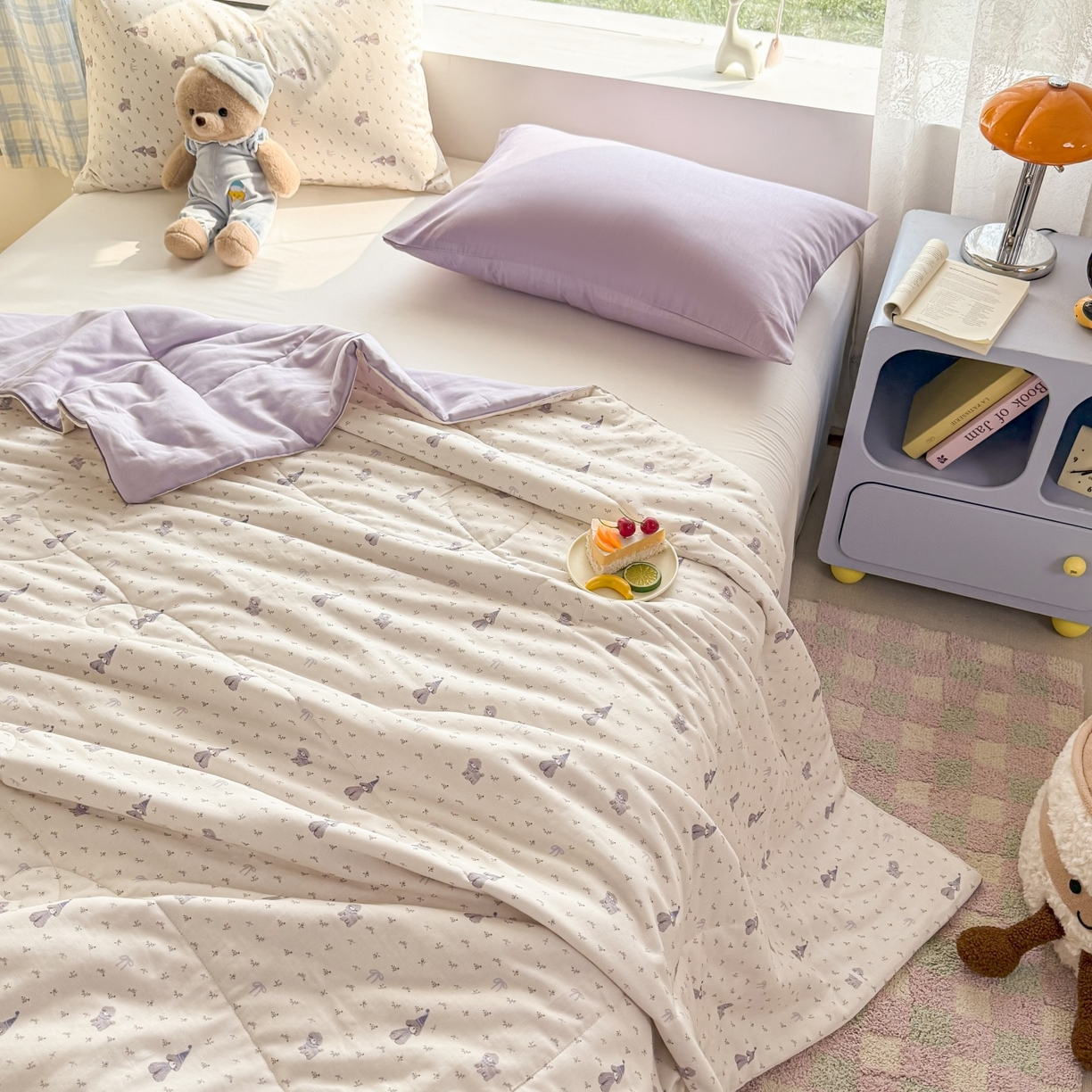 91家纺网 家纺一手货源 找家纺 梵克保罗 2026新款A类全棉双层纱夏被夏凉被空调被 乐萌小狗