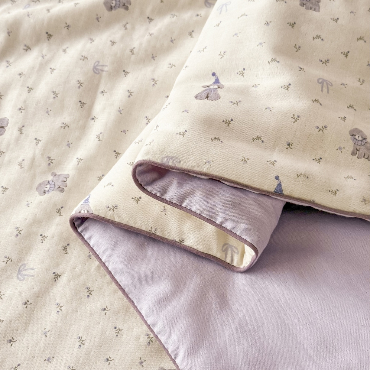 91家纺网 家纺一手货源 找家纺 梵克保罗 2026新款A类全棉双层纱夏被夏凉被空调被 乐萌小狗