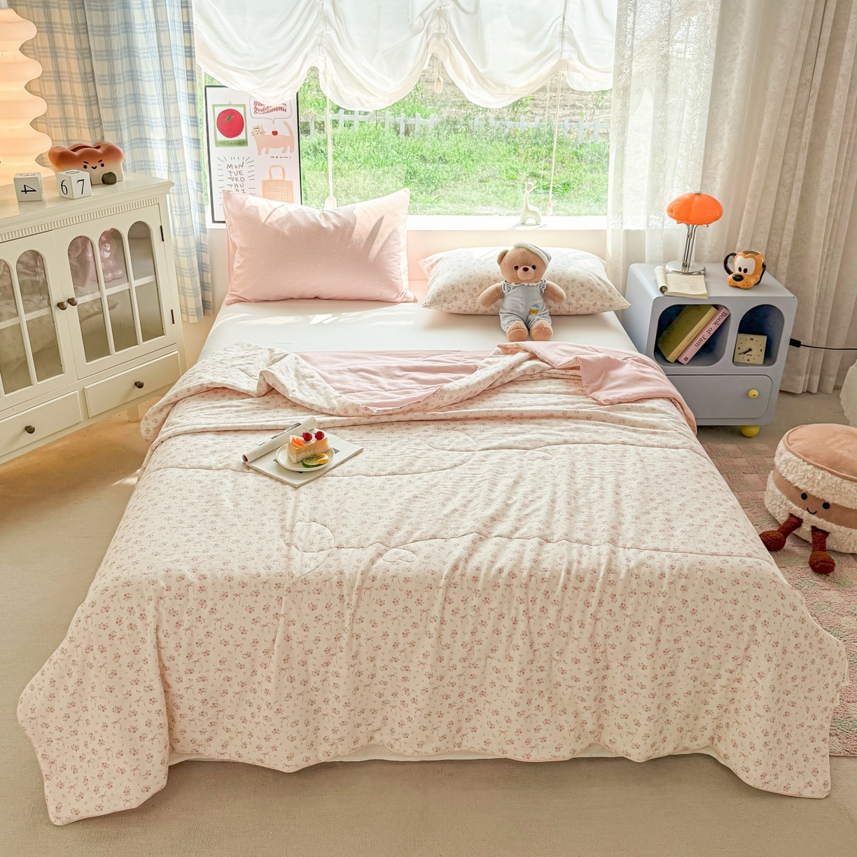 91家纺网 家纺一手货源 找家纺 梵克保罗 2026新款A类全棉双层纱夏被夏凉被空调被 宛如初见