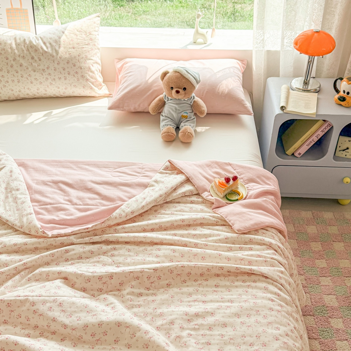 91家纺网 家纺一手货源 找家纺 梵克保罗 2026新款A类全棉双层纱夏被夏凉被空调被 宛如初见