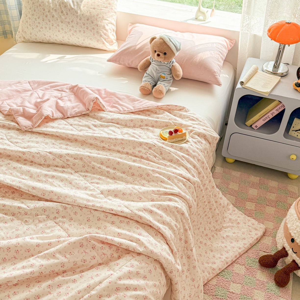 91家纺网 家纺一手货源 找家纺 梵克保罗 2026新款A类全棉双层纱夏被夏凉被空调被 宛如初见