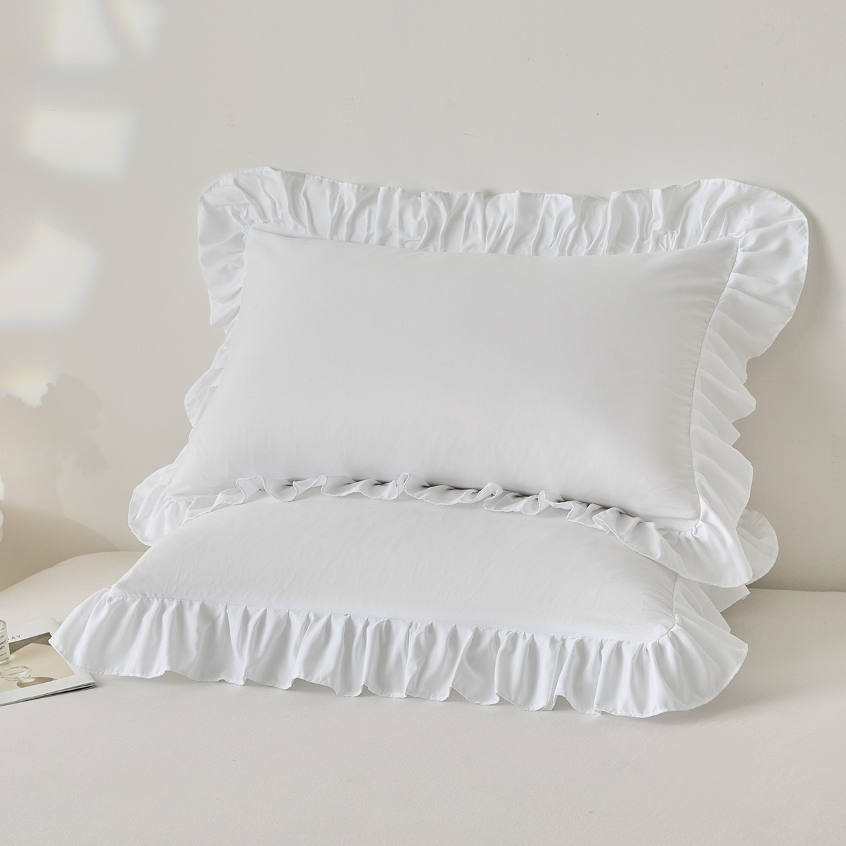 91家纺网 家纺一手货源 找家纺 梵克保罗 2025春夏新款10A抗菌无印风水洗棉夏被四件套 桃玉粉