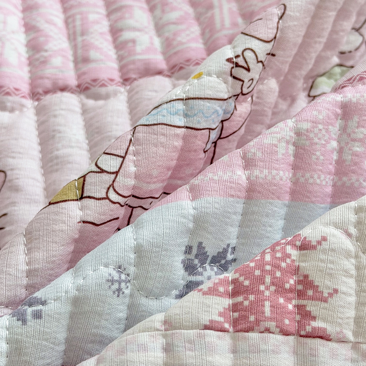 91家纺网 家纺一手货源 找家纺 （总）悠米悠家 2026春夏新款木棉双层纱单床盖 床盖单件