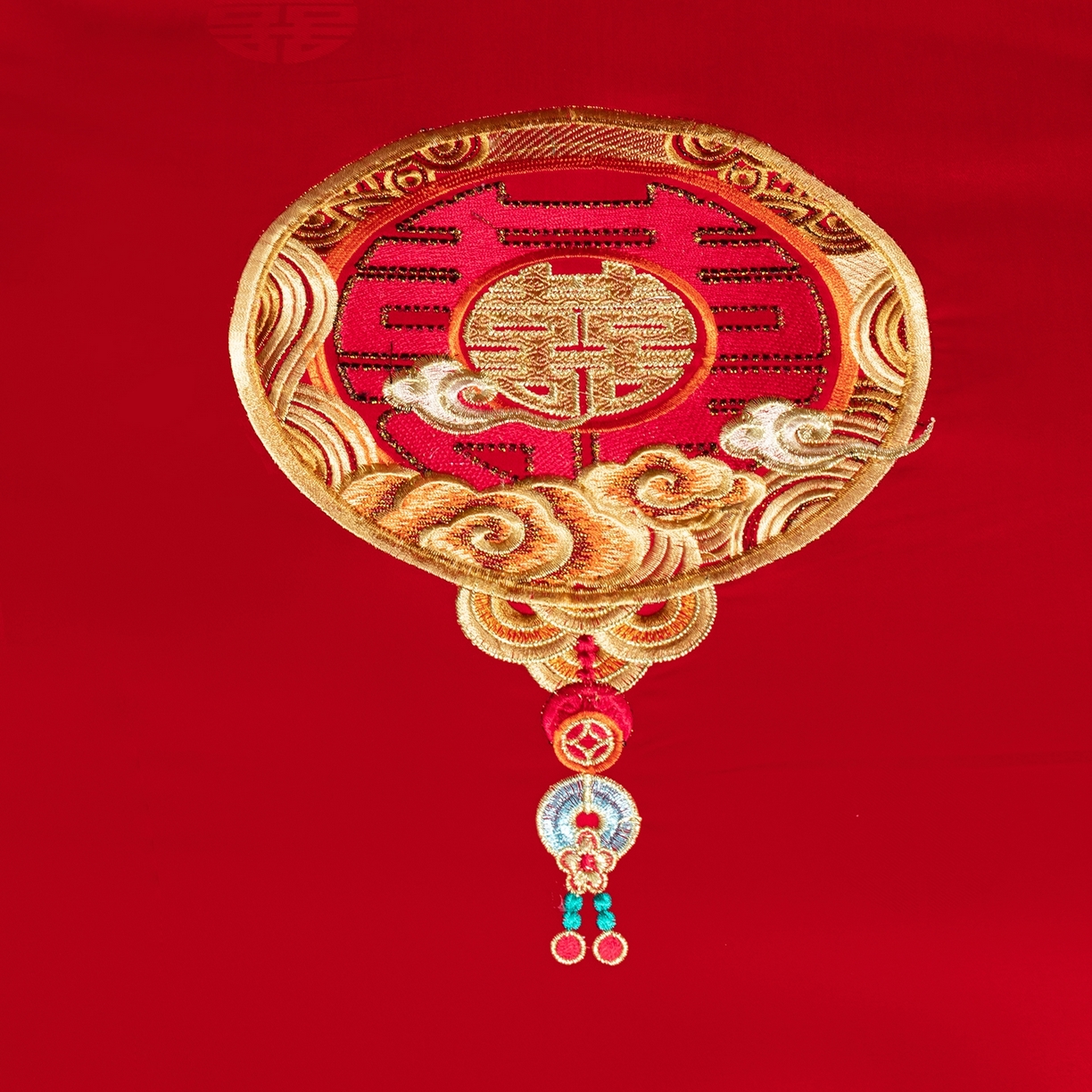 91家纺网 家纺一手货源 找家纺 蒂爵 2026婚庆新疆长绒棉纯棉原版大绣花婚庆四件套多件套340系列 东方婚礼