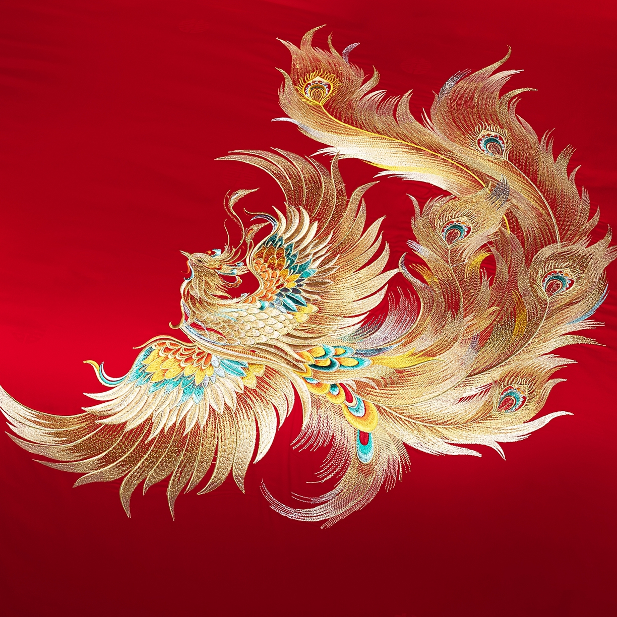 91家纺网 家纺一手货源 找家纺 蒂爵 2026婚庆新疆长绒棉纯棉原版大绣花婚庆四件套多件套340系列 东方婚礼