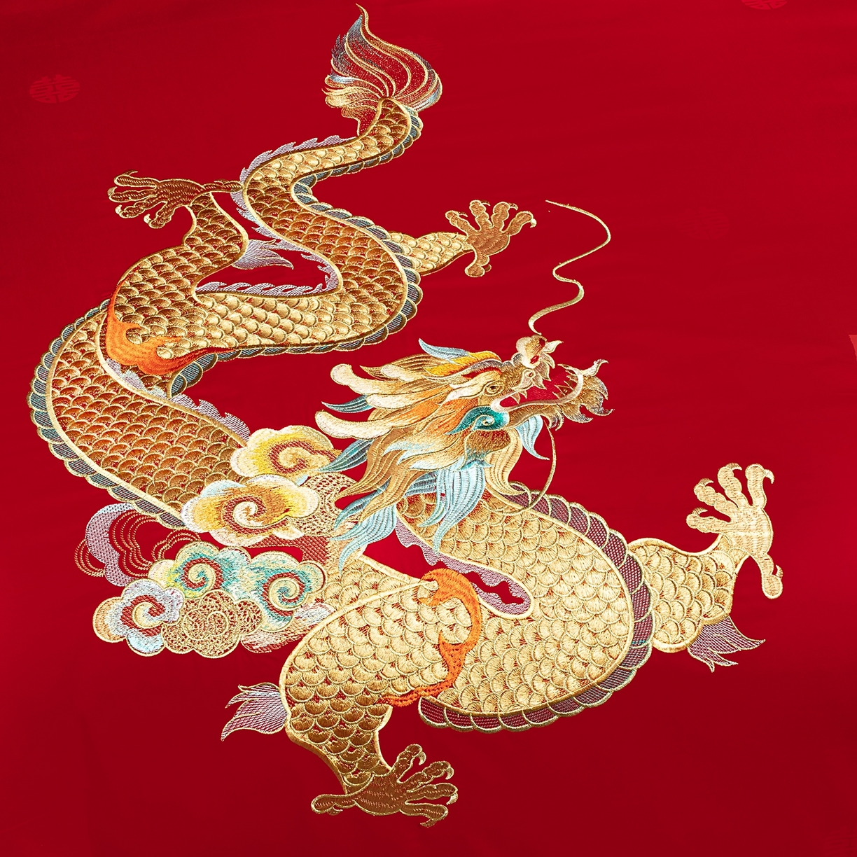 91家纺网 家纺一手货源 找家纺 蒂爵 2026婚庆新疆长绒棉纯棉原版大绣花婚庆四件套多件套340系列 东方婚礼