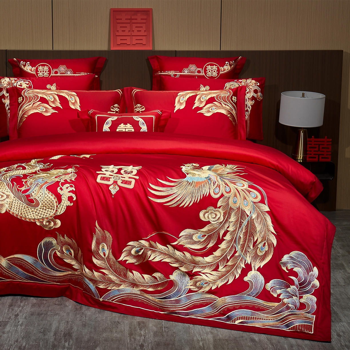 91家纺网 家纺一手货源 找家纺 （总）蒂爵 2026婚庆新疆长绒棉纯棉原版大绣花婚庆四件套多件套340系列