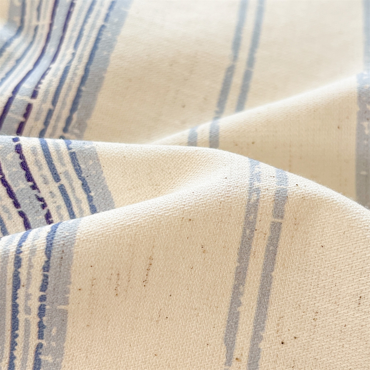 91家纺网 家纺一手货源 找家纺 名兮家居 2026新款A类全棉棉麻四件套 蓝调