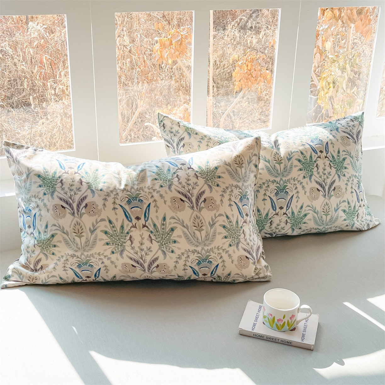 91家纺网 家纺一手货源 找家纺 名兮家居 2026新款A类全棉棉麻四件套 青釉