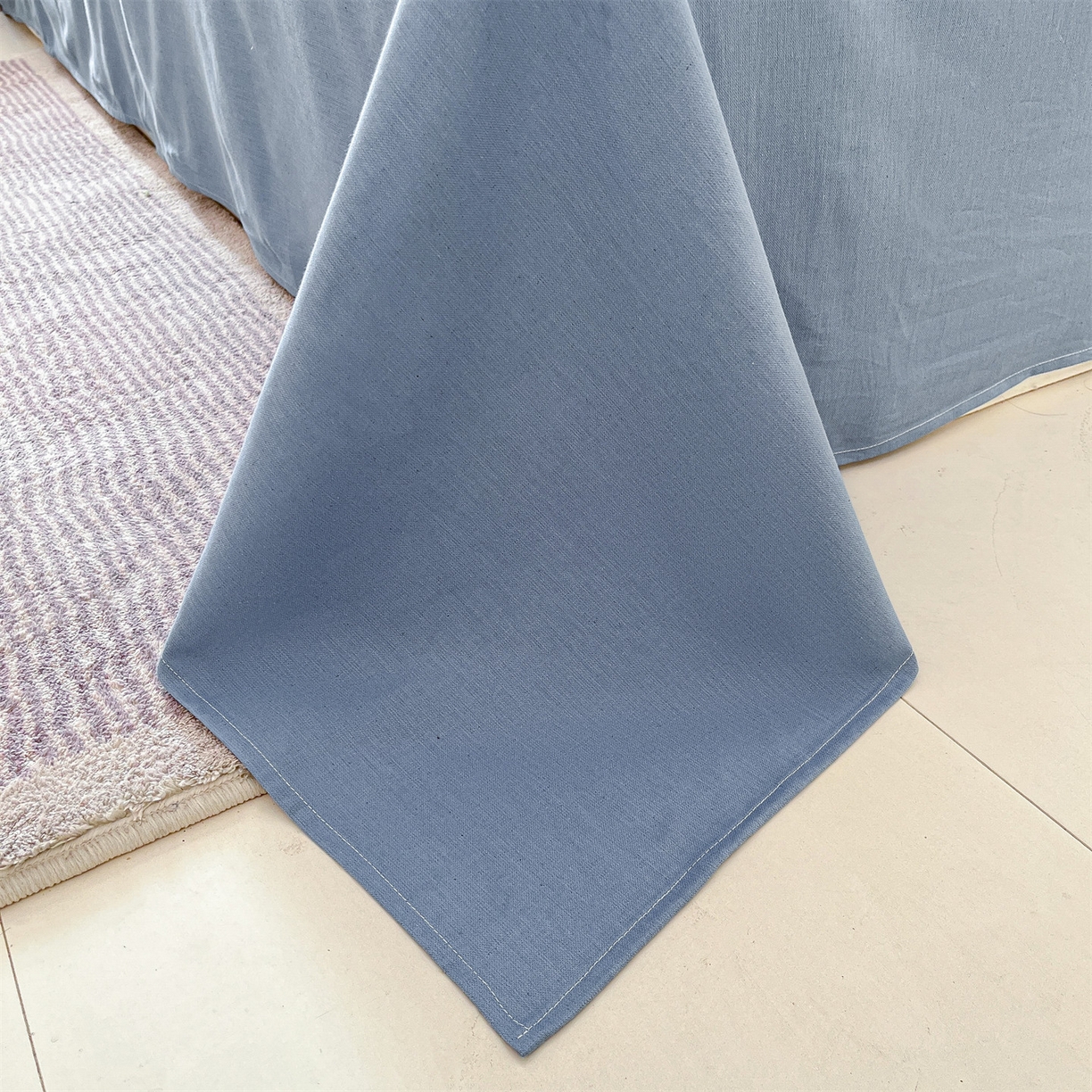 91家纺网 家纺一手货源 找家纺 名兮家居 2026新款A类全棉棉麻四件套 时光乐园