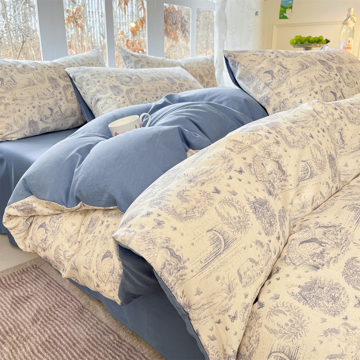 91家纺网 家纺一手货源 找家纺 （总）名兮家居 2026新款A类全棉棉麻四件套