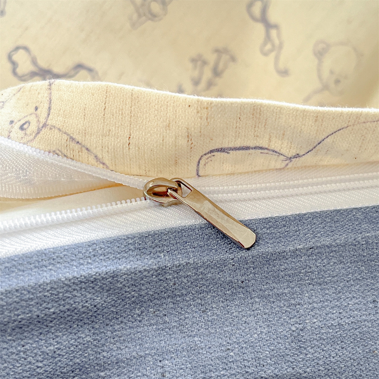 91家纺网 家纺一手货源 找家纺 名兮家居 2026新款A类全棉棉麻四件套 时光乐园