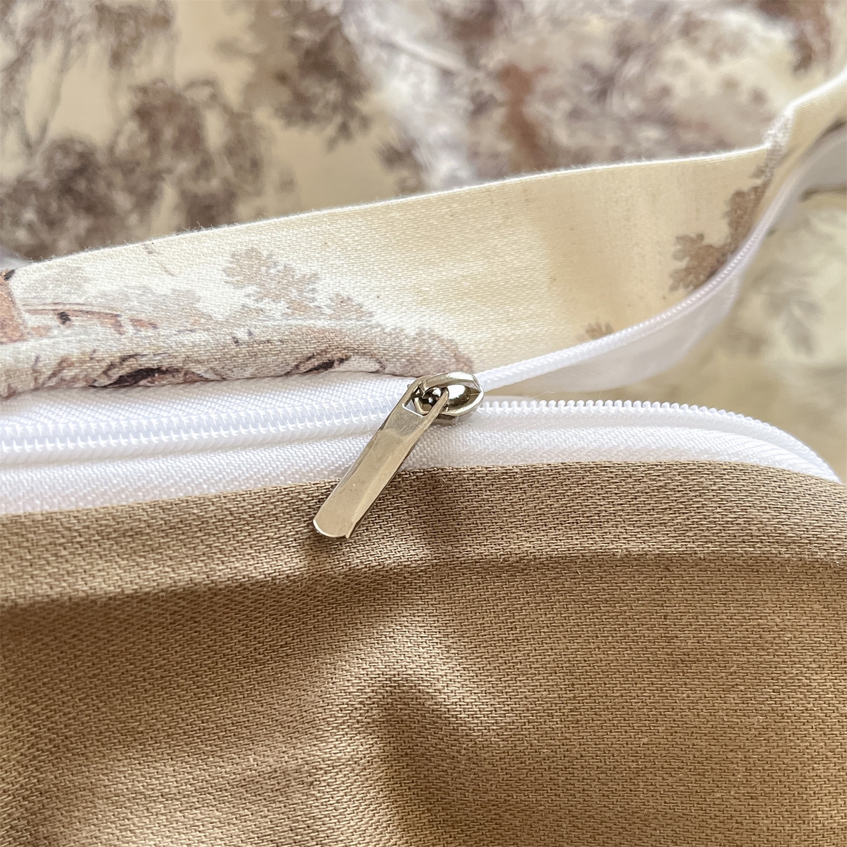 91家纺网 家纺一手货源 找家纺 名兮家居 2026新款A类全棉棉麻四件套 江南柳居