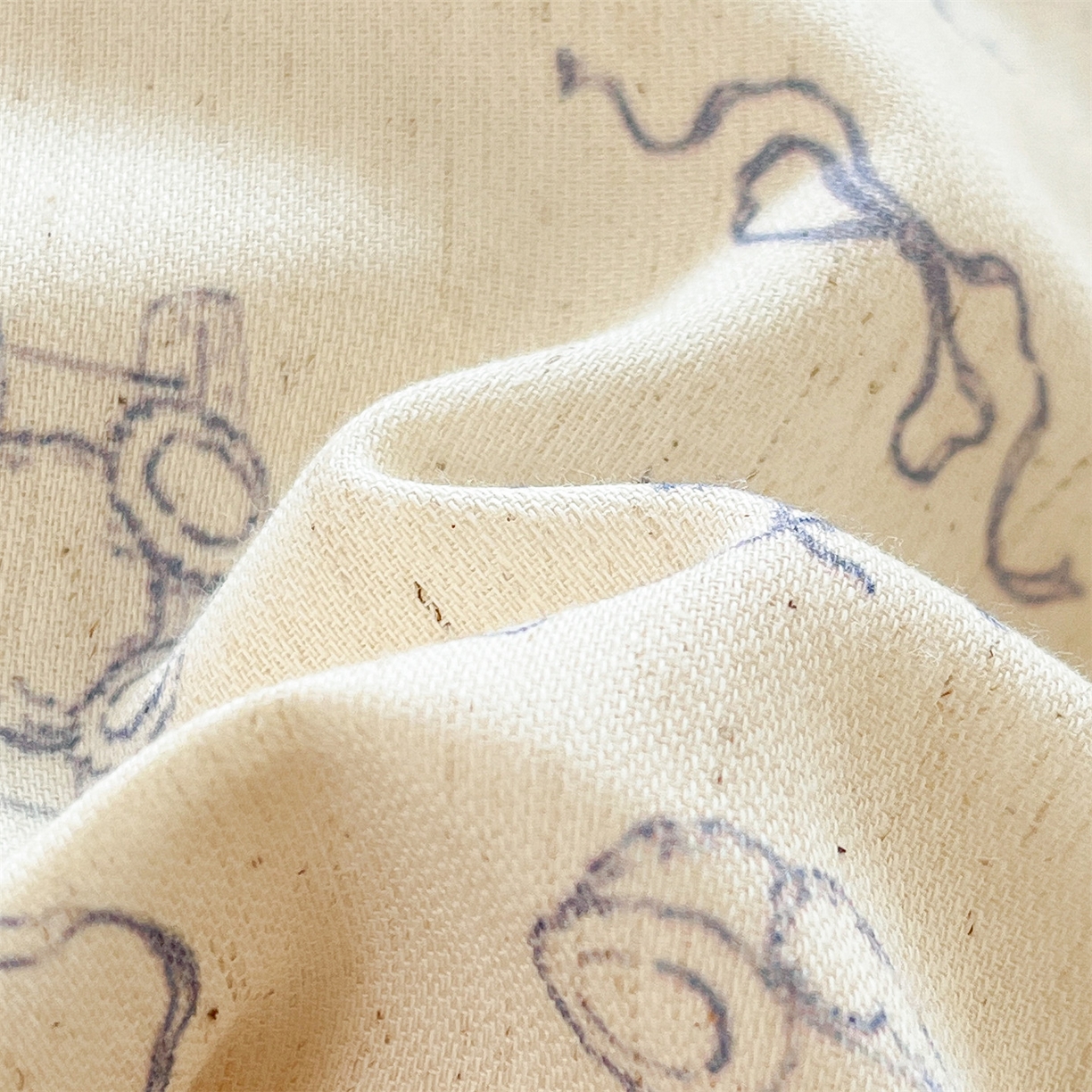 91家纺网 家纺一手货源 找家纺 名兮家居 2026新款A类全棉棉麻四件套 时光乐园