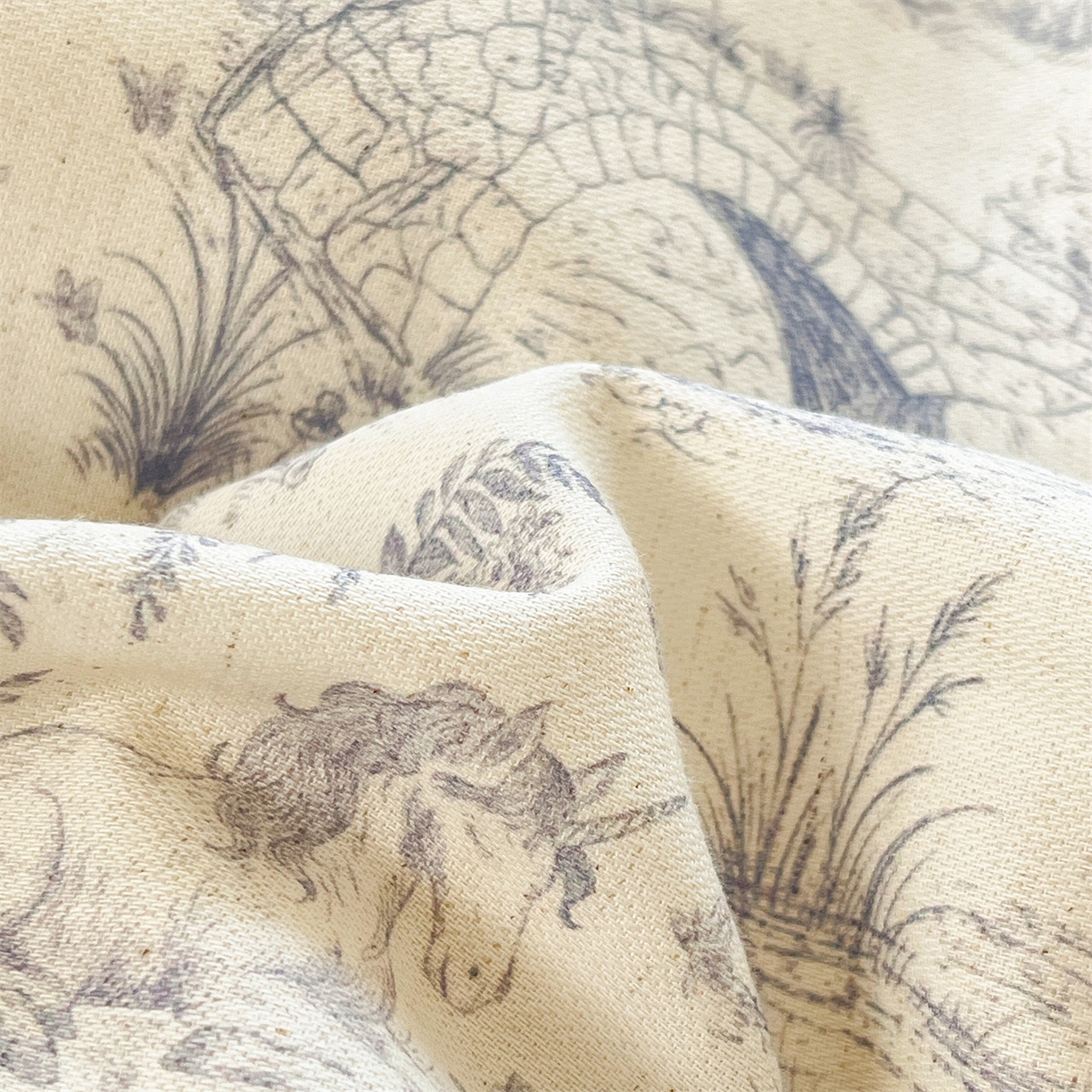 91家纺网 家纺一手货源 找家纺 名兮家居 2026新款A类全棉棉麻四件套 岁月静好