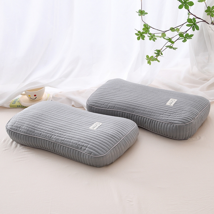 91家纺网 家纺一手货源 找家纺 （总）莉迪娅 2026新款枕芯全棉韩式砂洗全荞麦枕枕头枕芯