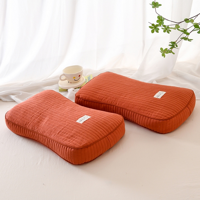 91家纺网 家纺一手货源 找家纺 （总）莉迪娅 2026新款枕芯全棉韩式砂洗全荞麦枕枕头枕芯