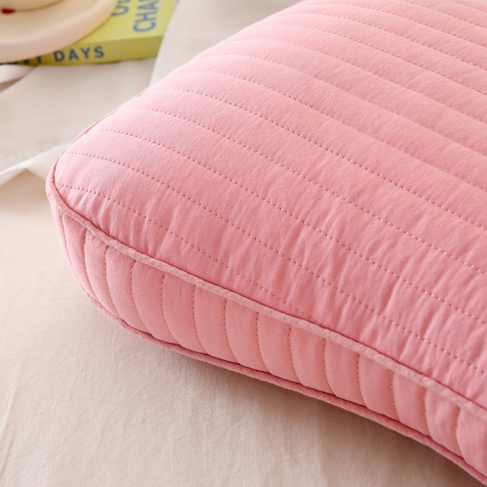 91家纺网 家纺一手货源 找家纺 （总）莉迪娅 2026新款枕芯全棉韩式砂洗全荞麦枕枕头枕芯