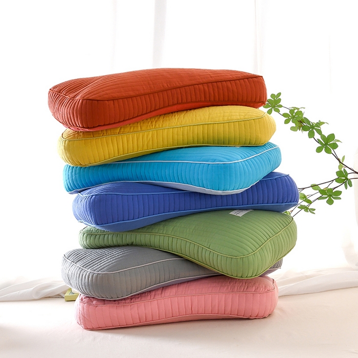 91家纺网 家纺一手货源 找家纺 （总）莉迪娅 2026新款枕芯全棉韩式砂洗全荞麦枕枕头枕芯