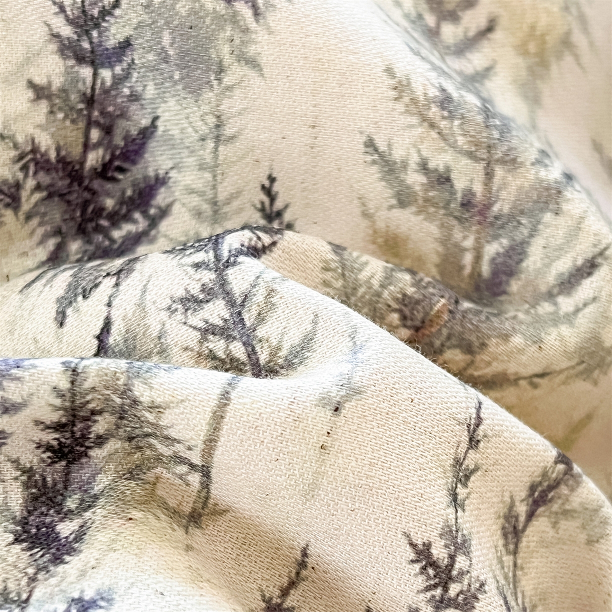 91家纺网 家纺一手货源 找家纺 名兮家居 2026新款A类全棉棉麻四件套 松间雾