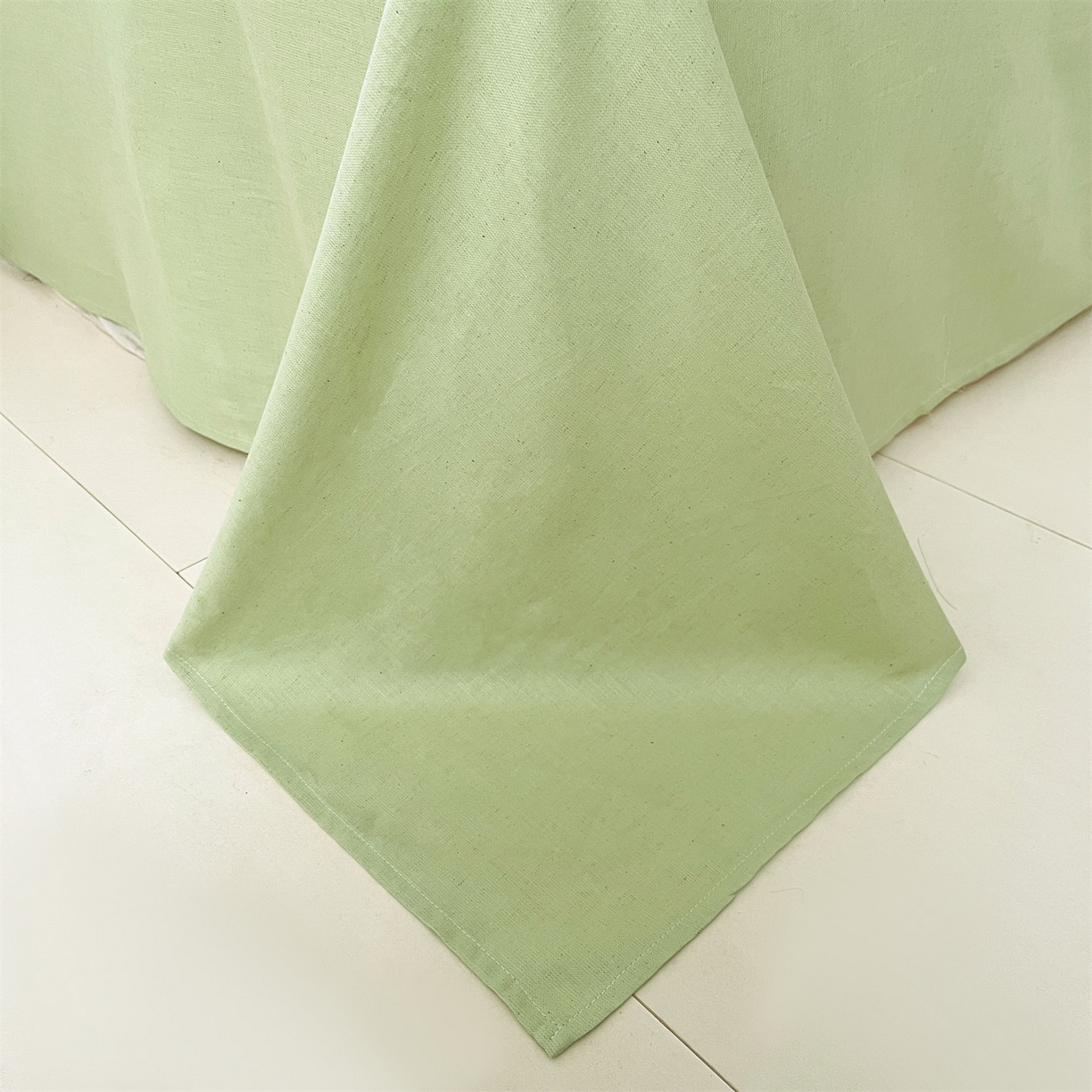 91家纺网 家纺一手货源 找家纺 名兮家居 2026新款A类全棉棉麻四件套 花间兔语