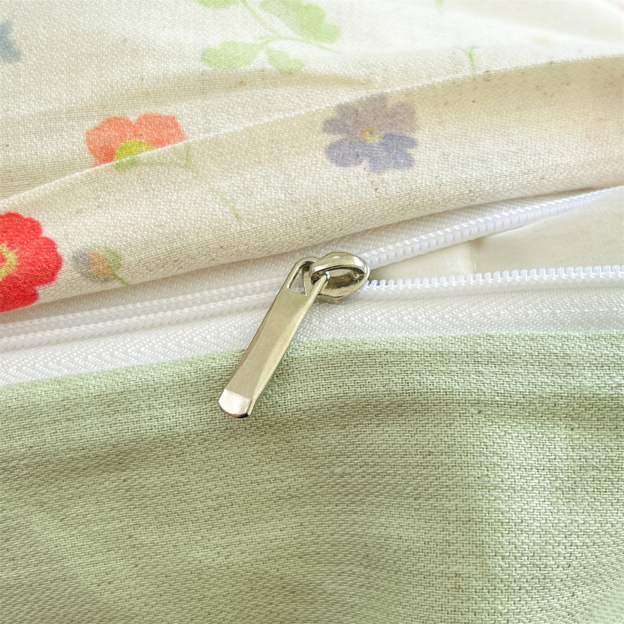 91家纺网 家纺一手货源 找家纺 名兮家居 2026新款A类全棉棉麻四件套 花间兔语