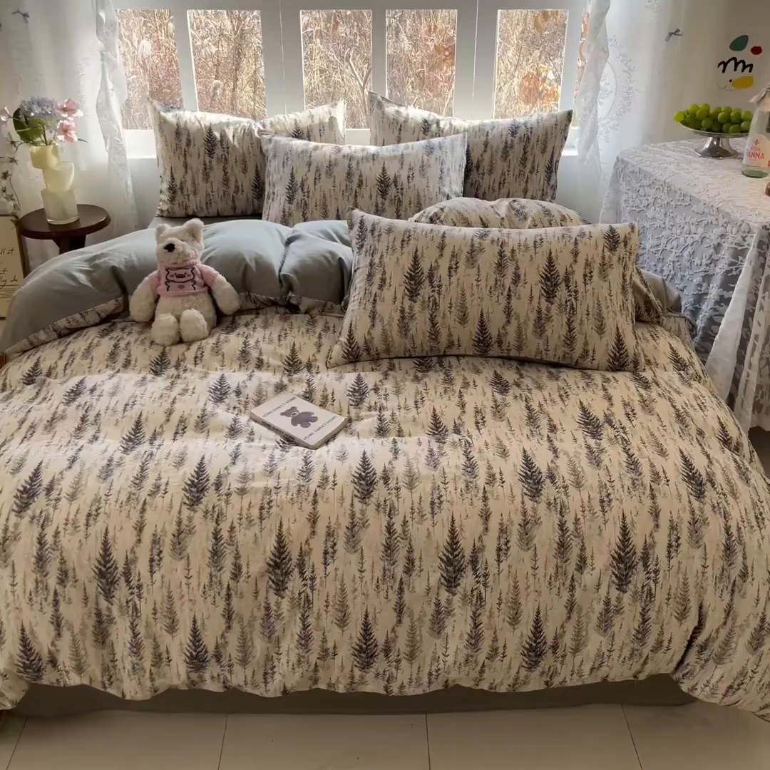 91家纺网 家纺一手货源 找家纺 （总）名兮家居 2026新款A类全棉棉麻四件套