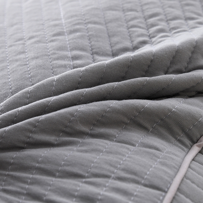 91家纺网 家纺一手货源 找家纺 莉迪娅 2026新款枕芯全棉韩式砂洗全荞麦枕枕头枕芯 韩式砂洗灰色