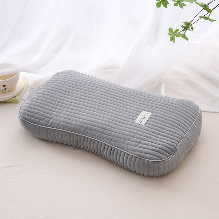 91家纺网 家纺一手货源 找家纺 莉迪娅 2026新款枕芯全棉韩式砂洗全荞麦枕枕头枕芯 韩式砂洗灰色