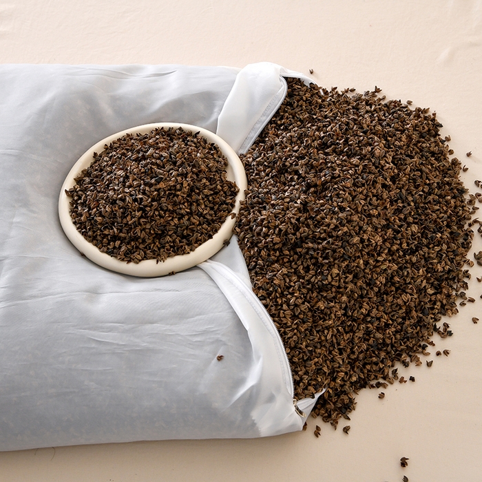 91家纺网 家纺一手货源 找家纺 莉迪娅 2026新款枕芯全棉韩式砂洗全荞麦枕枕头枕芯 韩式砂洗灰色