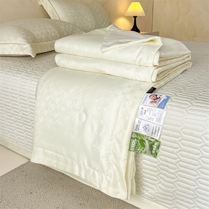 91家纺网 家纺一手货源 找家纺 （总）大麦家纺 2026年高精密锦缎提花夏被四件套