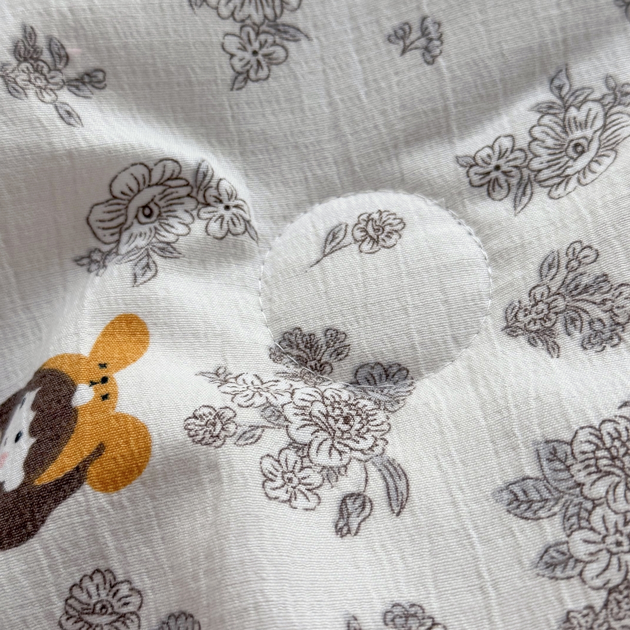 91家纺网 家纺一手货源 找家纺 悠米悠家 2026春夏新款木棉双层纱单夏被夏凉被空调被 晨间花园